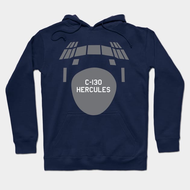 C-130 Hercules Front Hoodie by Caravele